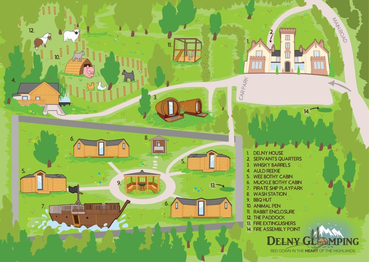 Delny Glamping And Farm Animals Hotel Invergordon Exterior foto